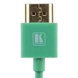 Kramer C-HM/HM/PICO/GR-10 10 Foot Ultra Slim High Speed HDMI Cable Green