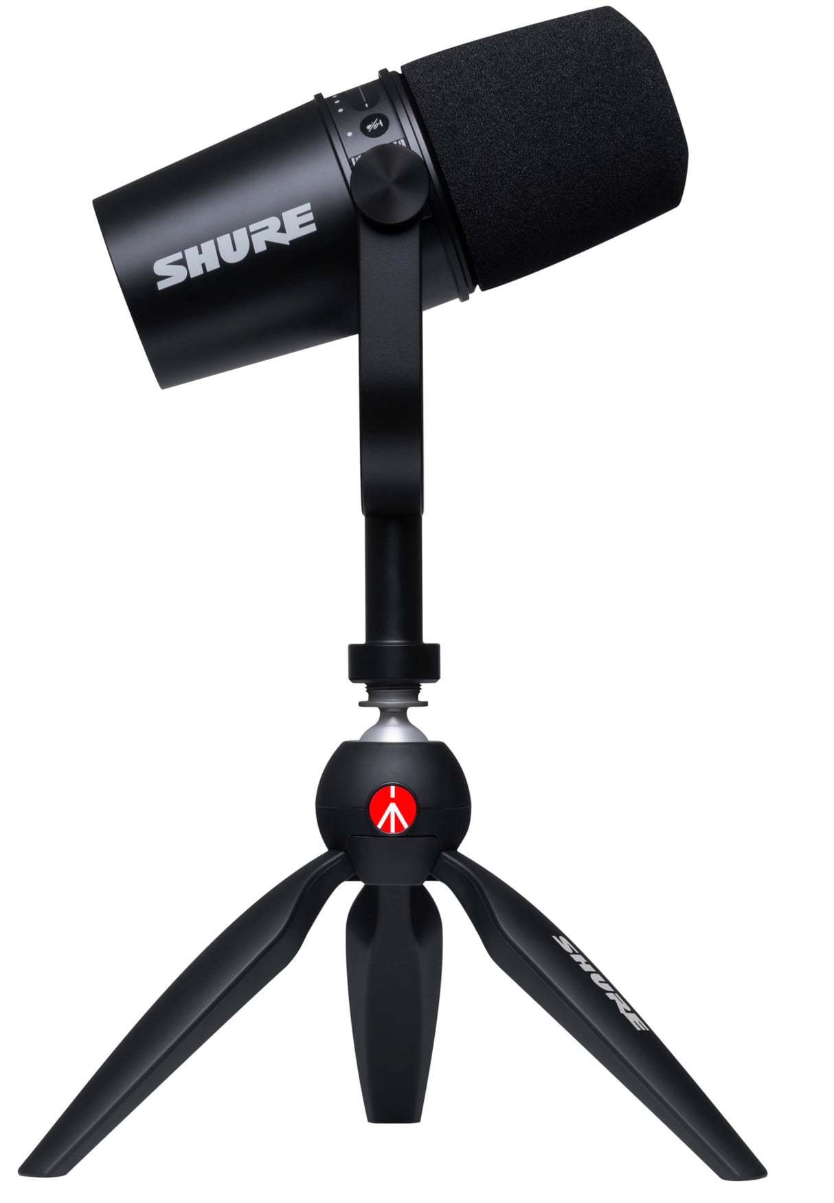 Shure MV7-K-BNDL Podcast Microphone Kit with Mini Tripod, Black