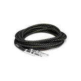 Hosa 3GT-18C4 Straight to Same Cloth Guitar Cable 18 Foot Black/Gold - accessories
