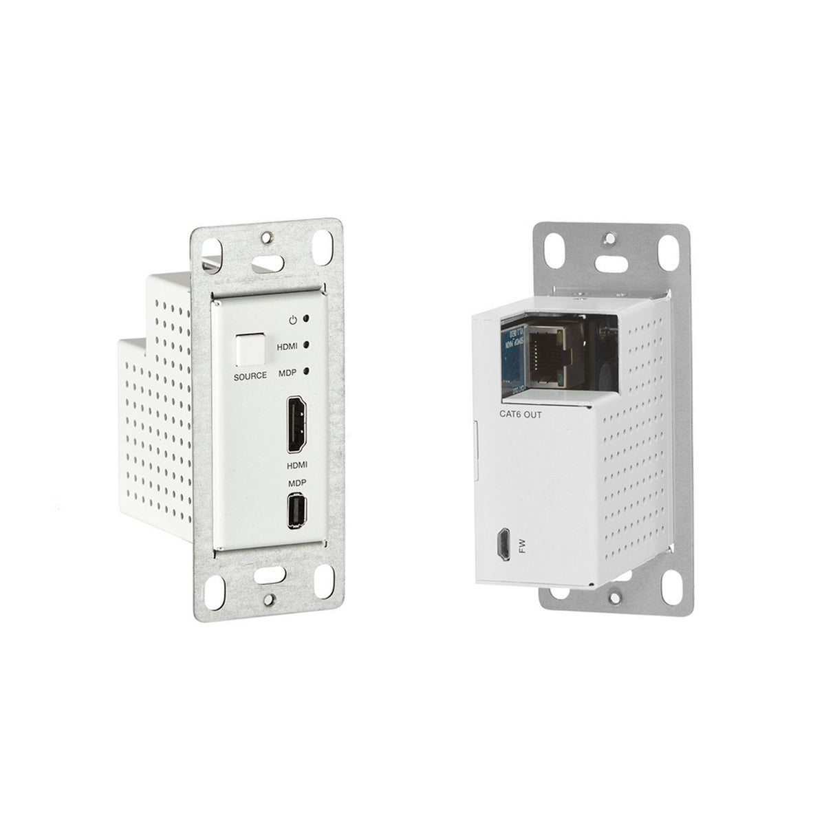 KanexPro WP-EXTHDMDP50 HDMI and mDP 50M Extender Wall Plate Kit