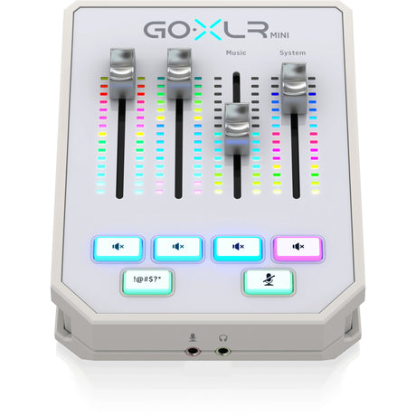TC Helicon - TC-Helicon GoXLR Mini-WH Broadcast Mixer with USB Interface & Midas Preamp - GoXLR Mini-WH