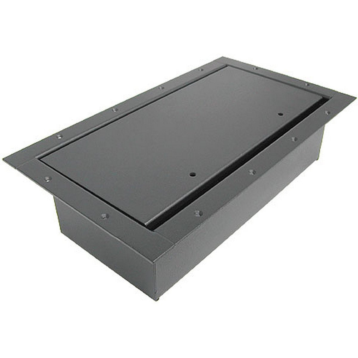 Ace Backstage Co. 124SLBK Double Wide Stage Pocket Standard Lid Textured Black Finish