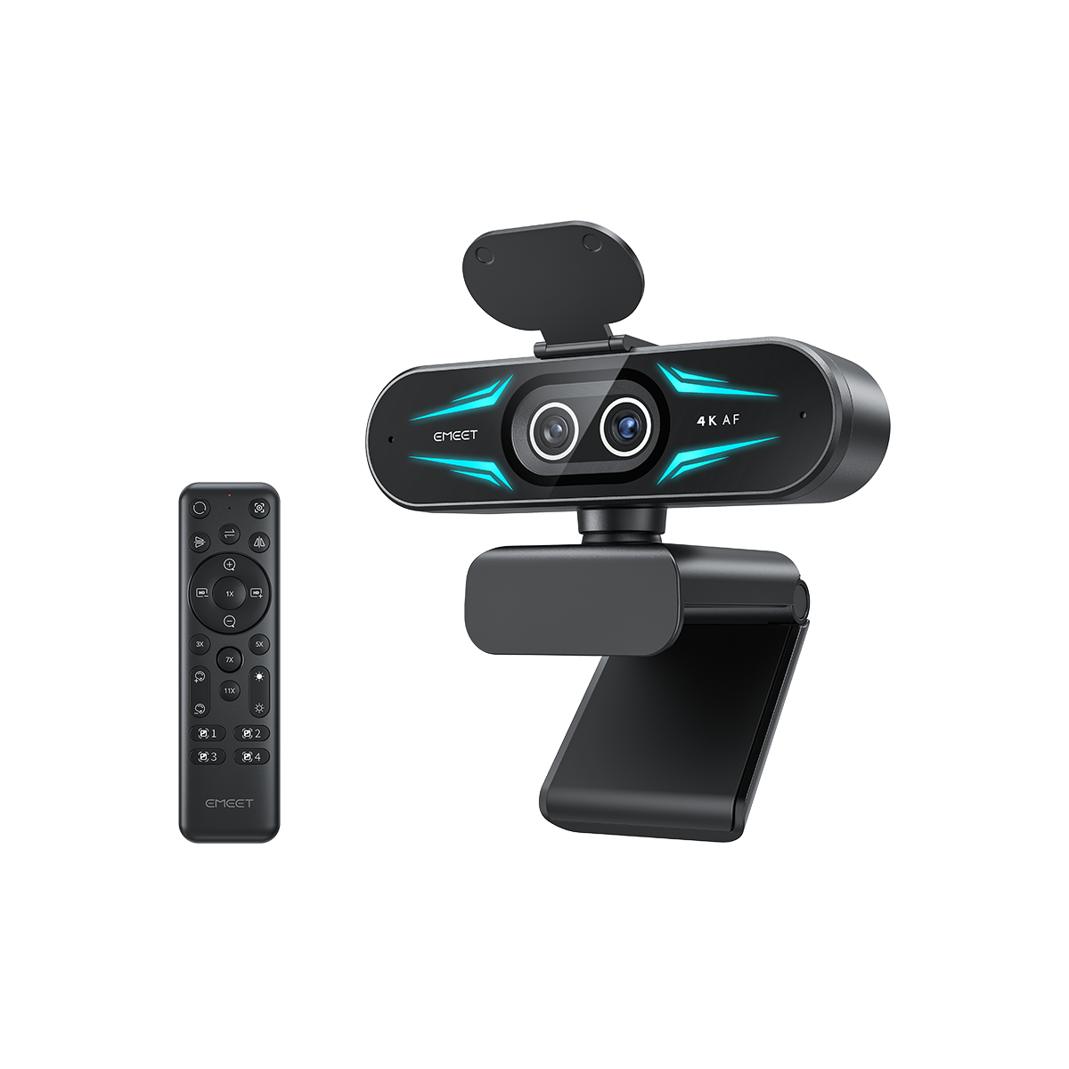 eMeet C60E Dual 4K Webcam with Dual Lenses, RGB Lighting & Remote Webcams - main view