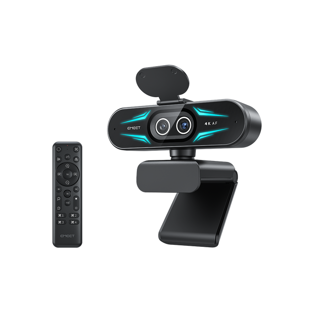 eMeet C60E Dual 4K Webcam with Dual Lenses, RGB Lighting & Remote Webcams - main view