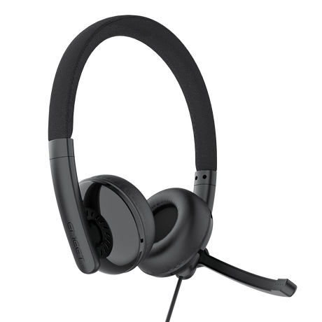eMeet GeniusCall HS50 On-Ear Wired Headset with ENC Boom Mic Headsets - view 5