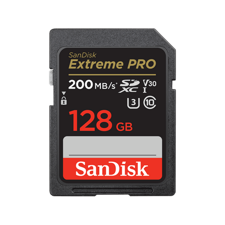 SanDisk - SanDisk Extreme PRO 128GB SDXC UHS-I Memory Card - SDSDXXD-128G-ANCIN