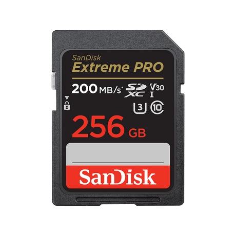 SanDisk - SanDisk Extreme PRO 256GB SDXC UHS-I Memory Card - SDSDXXD-256G-ANCIN