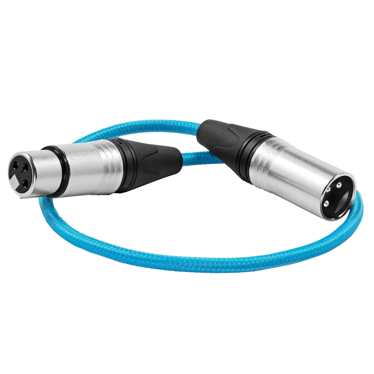 Kondor Blue KB-MXLR-F-18 18-Inch Male XLR to Female XLR Audio Cable for On-Camera Microphones