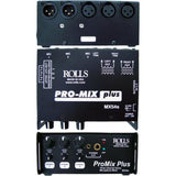 Rolls MX54s ProMix Plus 3 Channel Microphone Mixer