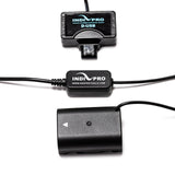 IndiPRO MINIP19 Tri-Tap to Panasonic DMW-BLW19 Type Dummy Battery 24-Inch Regulated