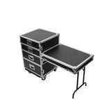 Odyssey Flight Zone Deluxe Four Drawer Workbox Tour Case with Wheels