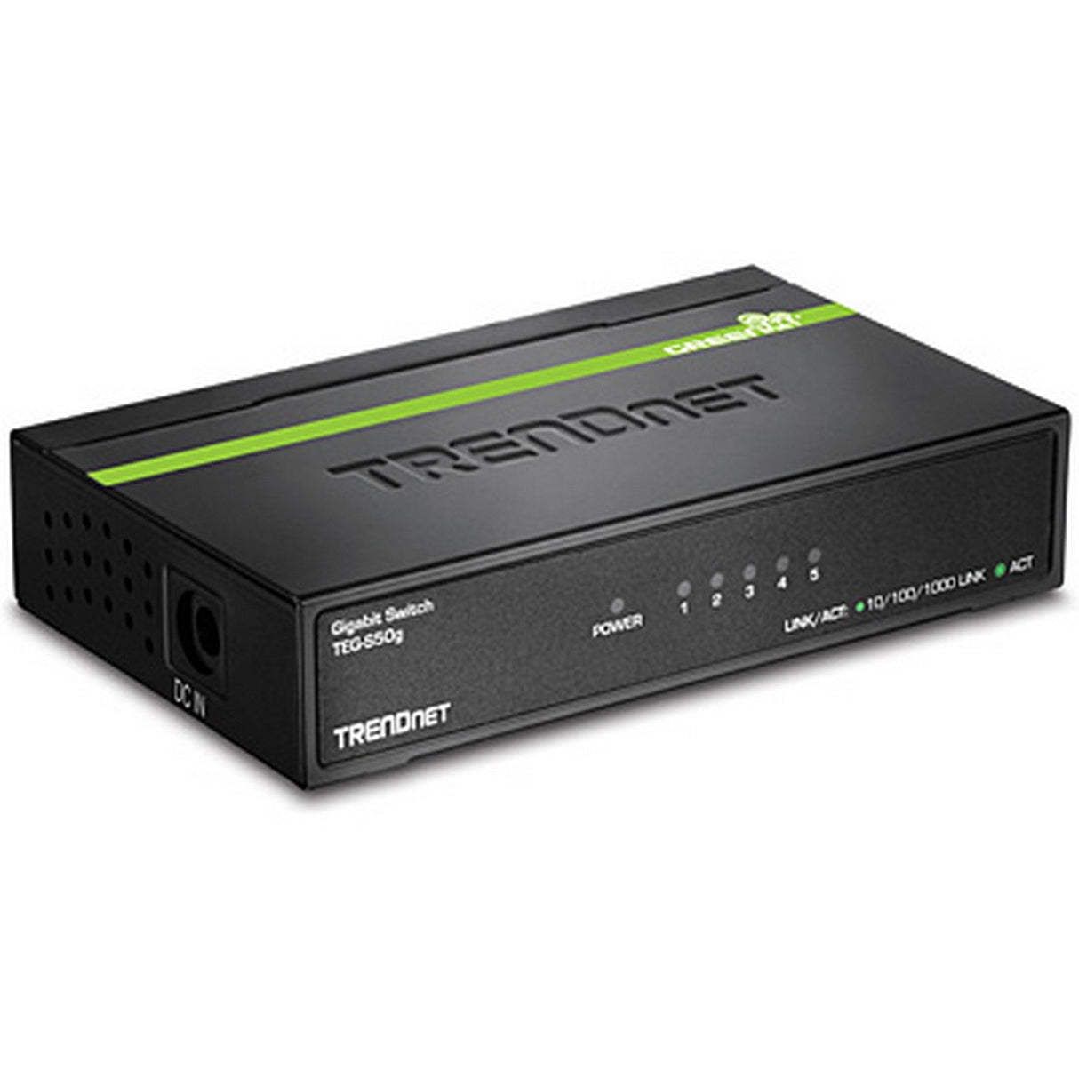 TRENDnet TEG-S50G 5-Port Gigabit GREENnet Switch, 10Gbps