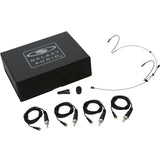 Galaxy Audio HSM4-OBK-4SEN Omnidirectional Dual Ear Headset Microphone with Sennheiser Connector Cables Black