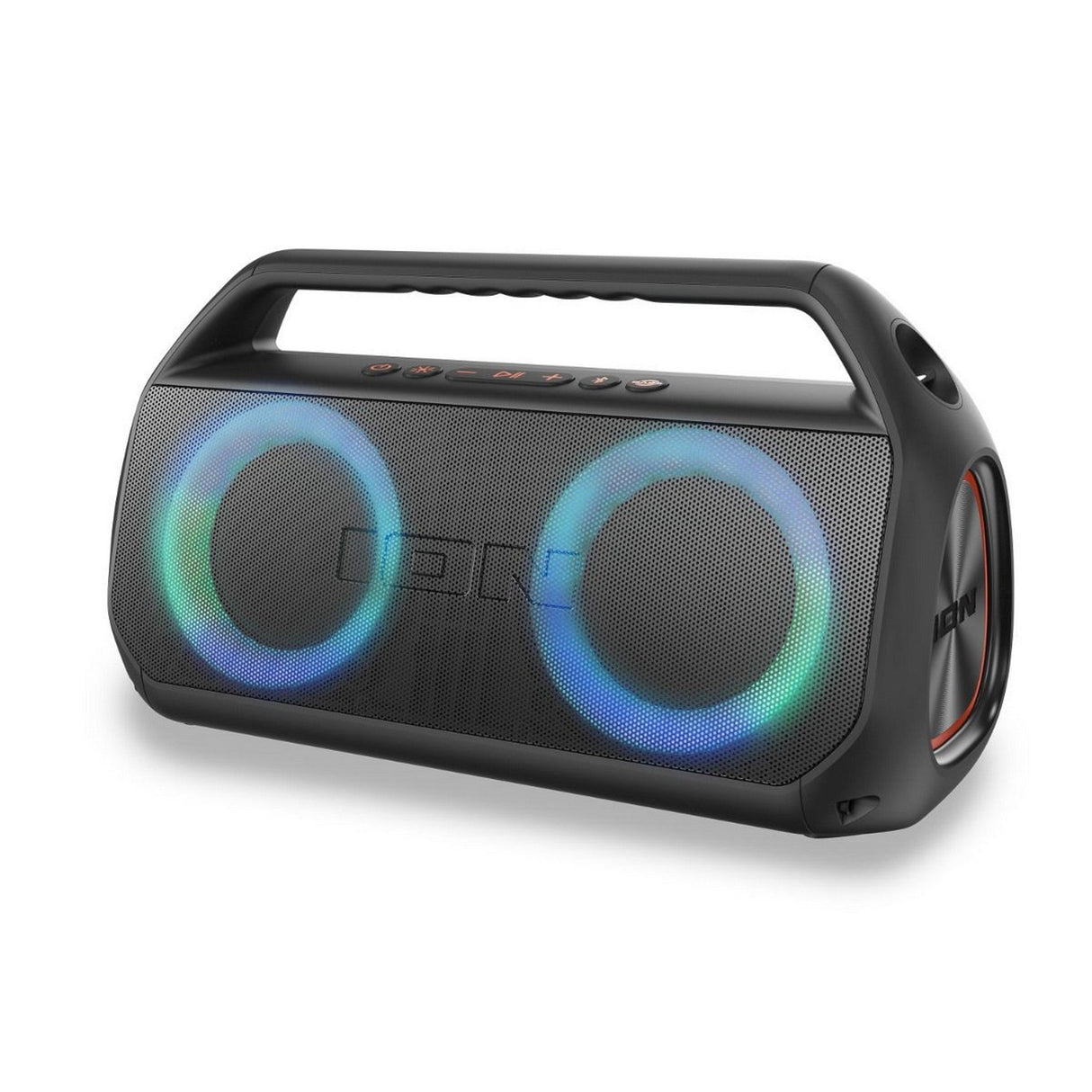 ION Audio Uber Boom Ultra Water-Resistant Bluetooth Boombox with Lights