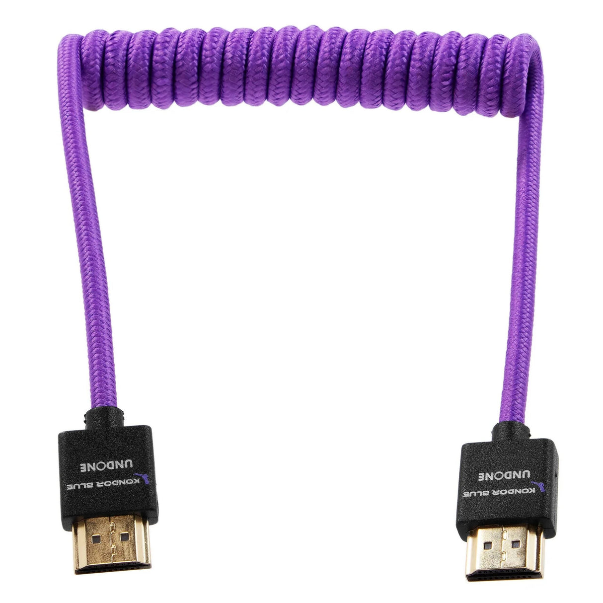 Kondor Blue Gerald Undone MK2 Full HDMI Coiled 12-24-Inch Cable, Purple