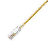 LYNN CPCS-AYE-005F CHOICE Slim 28AWG CAT6A Ethernet Patch Cable 5-Foot Yellow