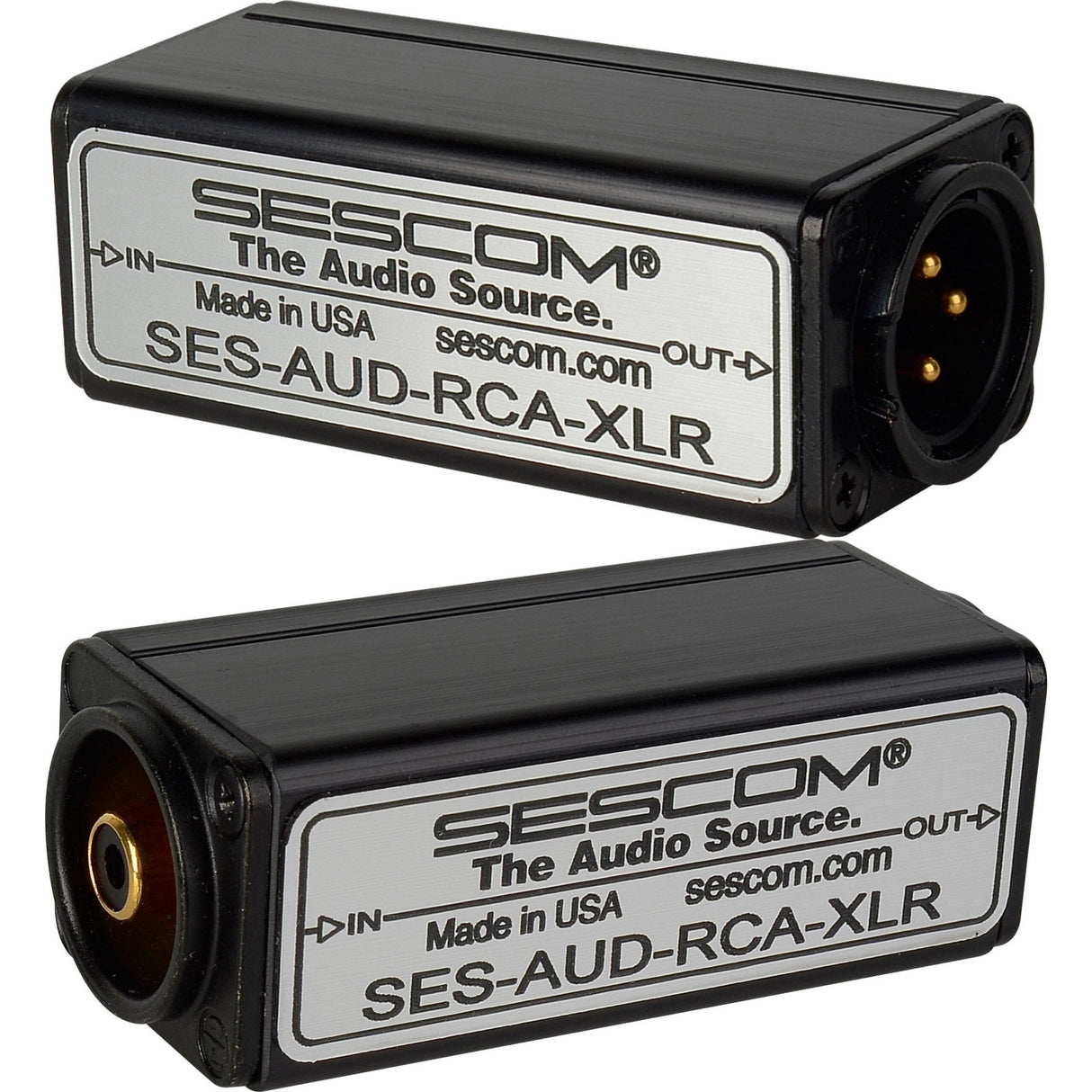 Sescom AUD-RCA-XLR 1-Channel RCA to XLR Unbalanced to Balanced Audio Converter