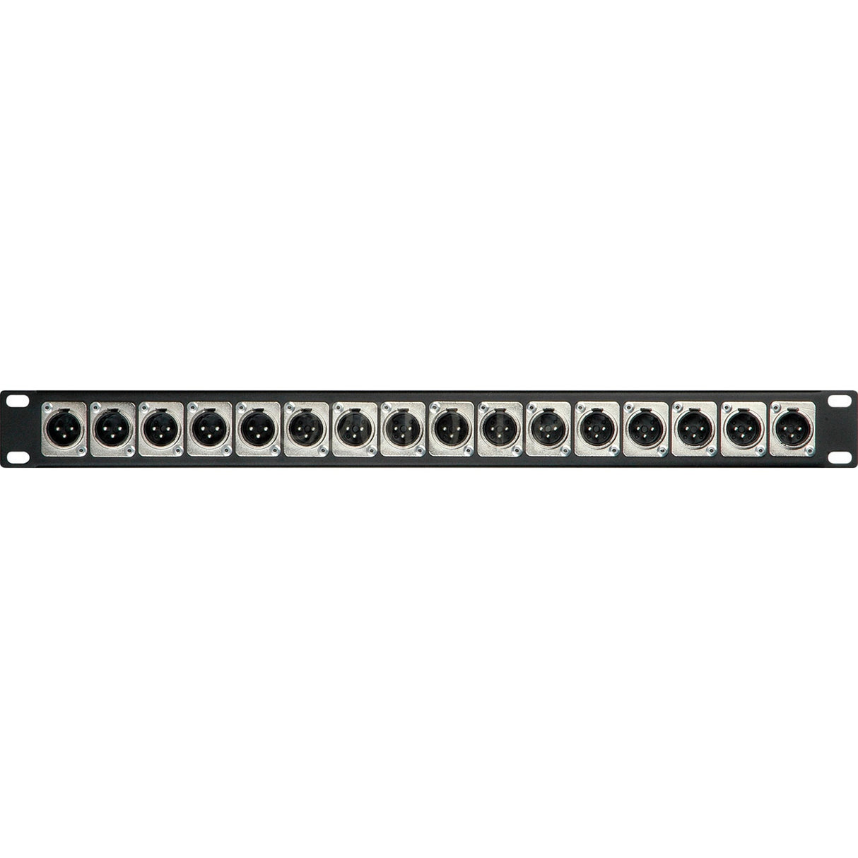 My Custom Shop CTX-16XMXF XLR Feedthrough 1RU Patch Panel, 16-M Front / 16-F Rear