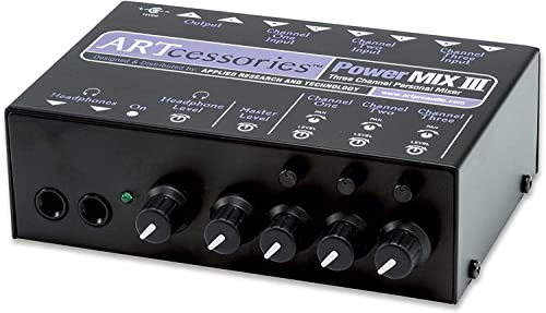 ART PowerMIX III 3-Channel Personal Stereo Mixer