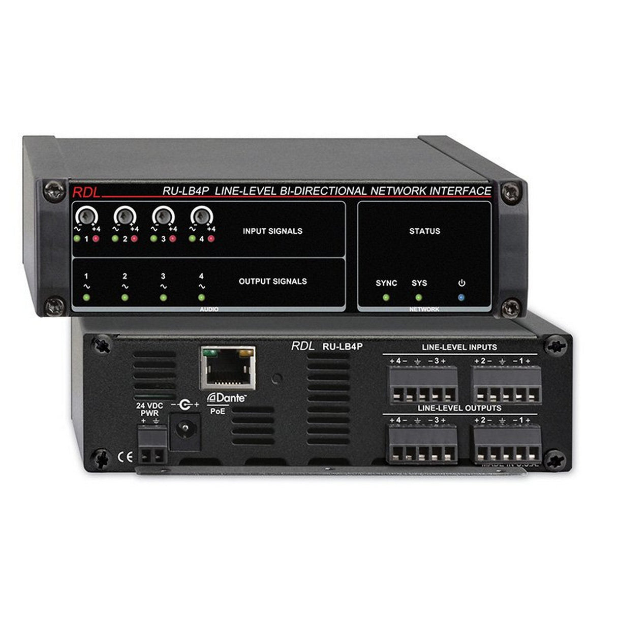 RDL RU-LB4P Line-Level Bi-Directional Network Interface