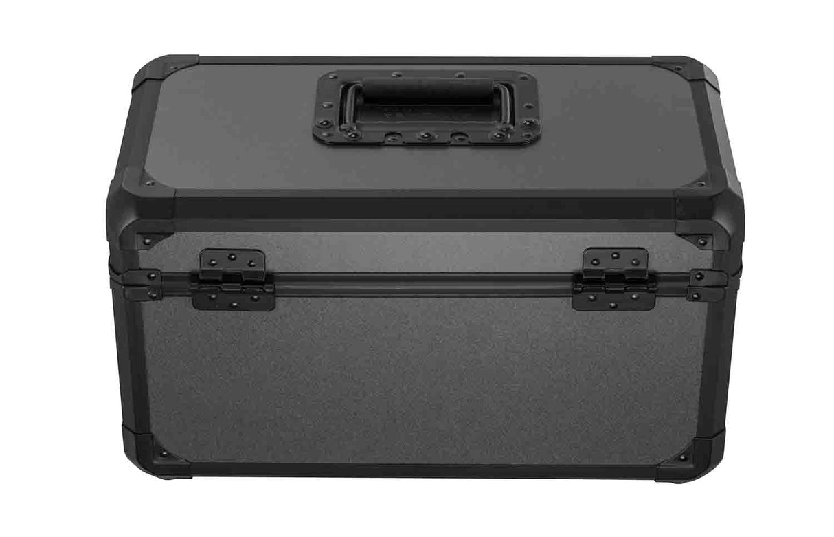 Odyssey Black Gray KROM Record and Utility Case for 120 7-Inch Vinyl Records