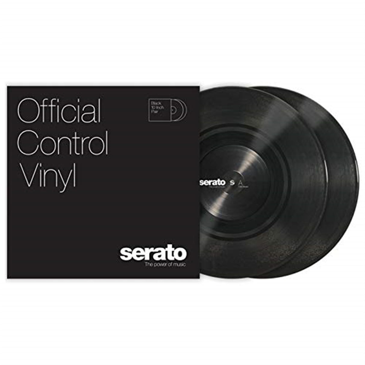 Serato 10-Inch Control Vinyl, Black, Pair