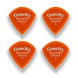 Gravity Picks GSUS3P-4pk Sunrise Series Picks Polished Standard Size 3.0mm Orange 4-Pack - accessories