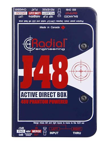 Radial J48 Active Direct Injection Box with High Pass Filter