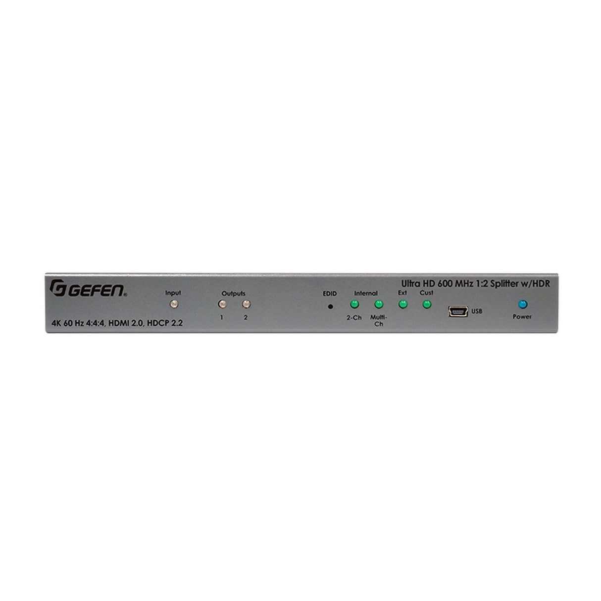 Gefen EXT-UHD600-12 4K HDMI HDR 1x2 Splitter with 600 MHz