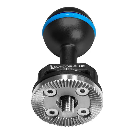 Kondor Blue Ball Head to ARRI Rosette for Magic Arms Raven Black