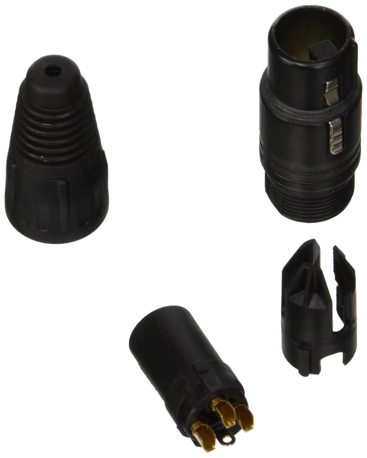 Neutrik NC3FX-B 3-Pin Female XLR Connector Black