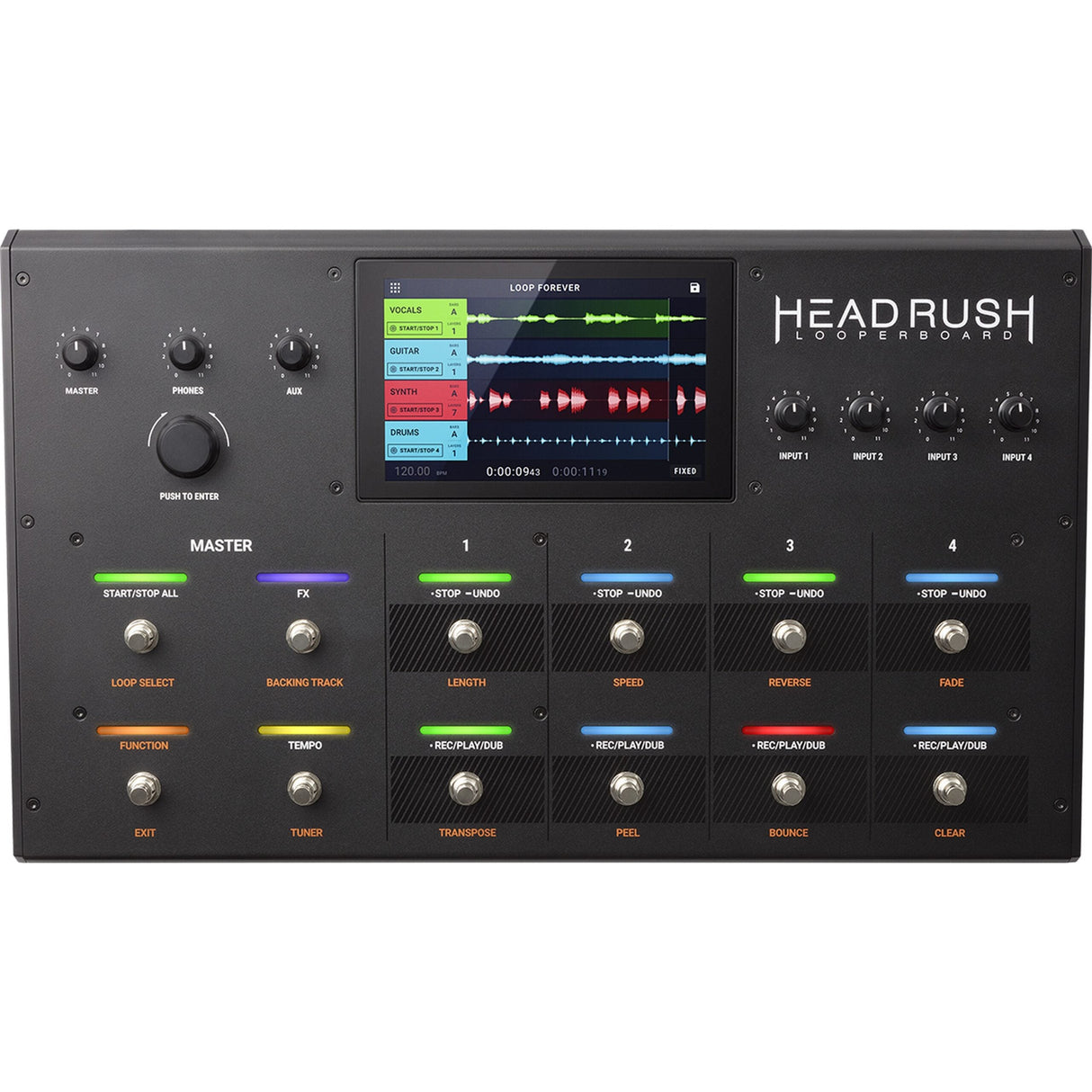 Headrush Looperboard 4-Track Looper Guitar Pedal