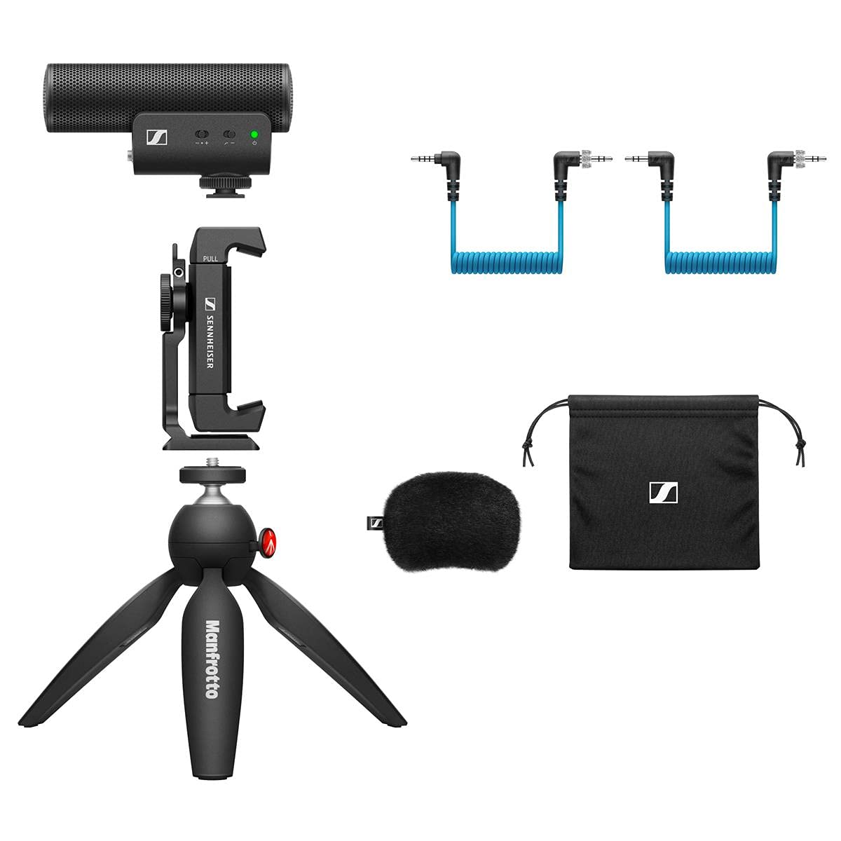 Sennheiser MKE 400 Mobile Kit Highly Directional On-Camera Shotgun Microphone Kit