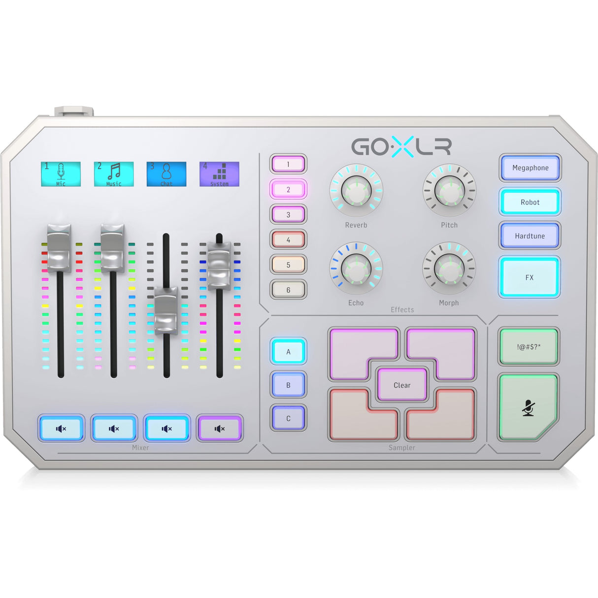 TC Helicon - TC-Helicon GoXLR-WH 4-Channel Broadcaster Mixer with Vocal Effects - GoXLR-WH