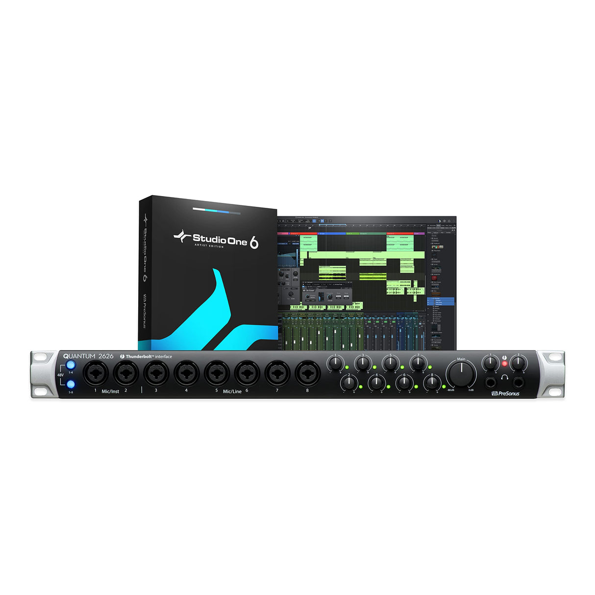 PreSonus Quantum 2626 26x26 Thunderbolt 3 192kHz Audio Interface with Studio One Artist