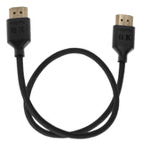 Kondor Blue 17-Inch 8K HDMI 2.1 Braided Cable for On-Camera Monitors Black