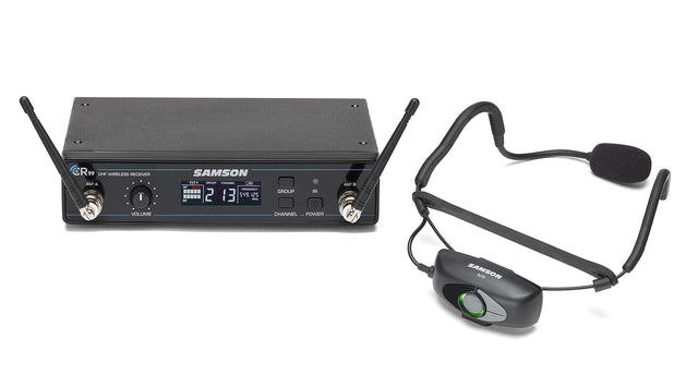 Samson AirLine 99 Wireless Fitness Headset System with Qe Fitness Microphone K Band