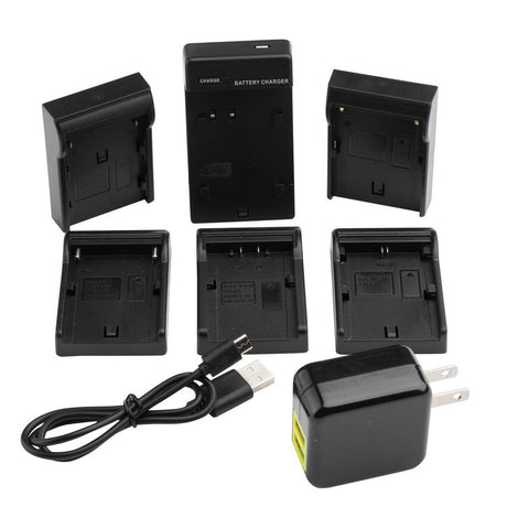 Ikan ICH-KUSB-E6 Single DV Battery Charger and USB Wall Adapter Canon E6