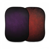 Lastolite LL LB5722 Vintage Collapsible Background 5 x 7 Foot Aubergine/Crimson
