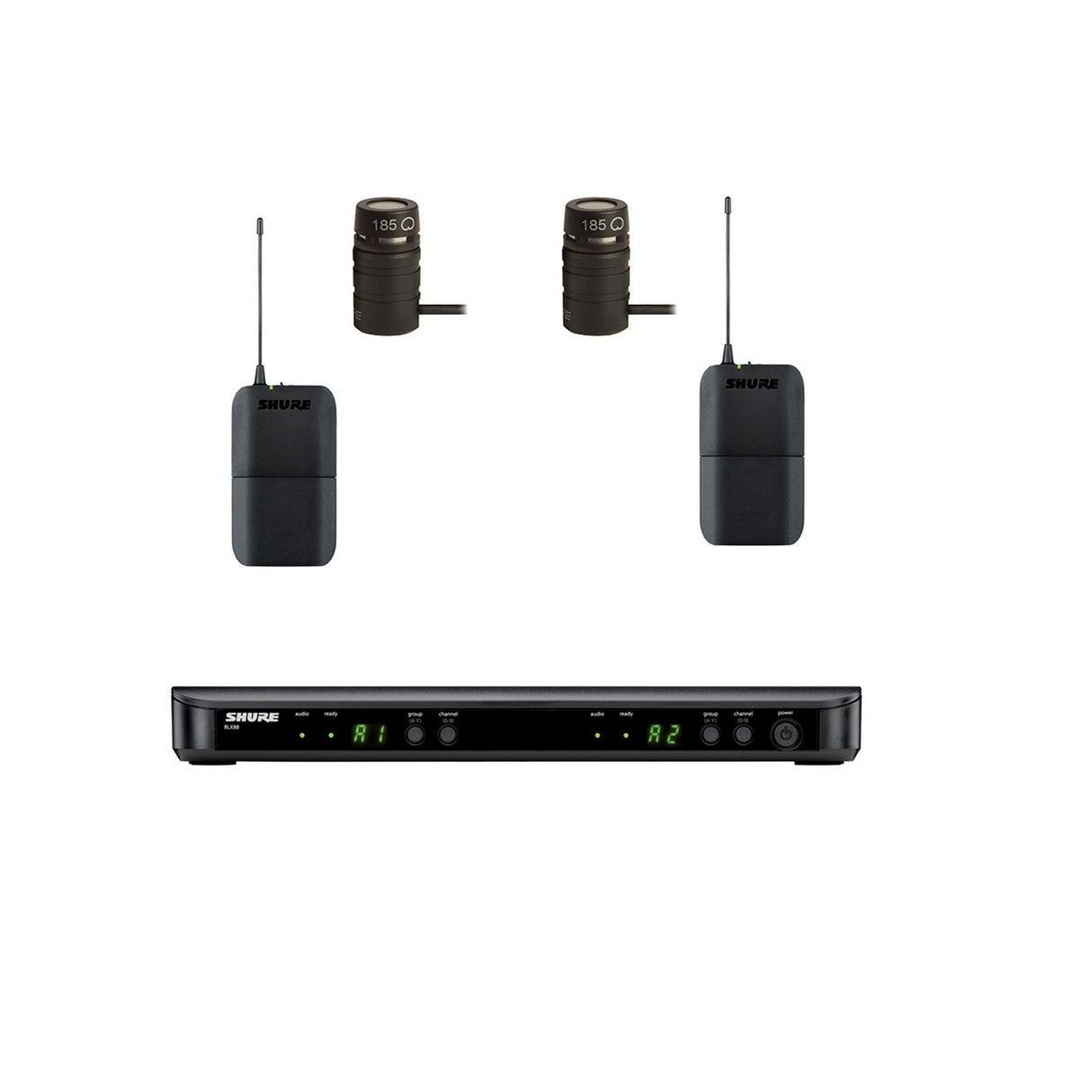 Shure BLX188/W85 Microflex Cardioid Lavalier Wireless Microphone System