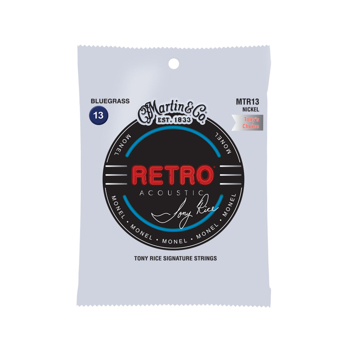 Martin Retro Acoustic Guitar Strings Bluegrass - Tony Rice’s Choice.013 -.056 - accessories