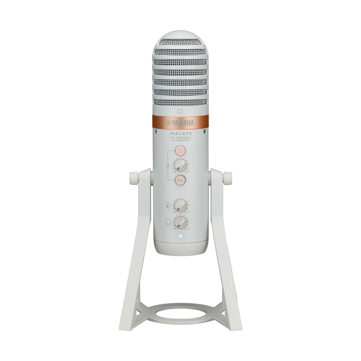 Yamaha AG01 Streaming USB Microphone, White