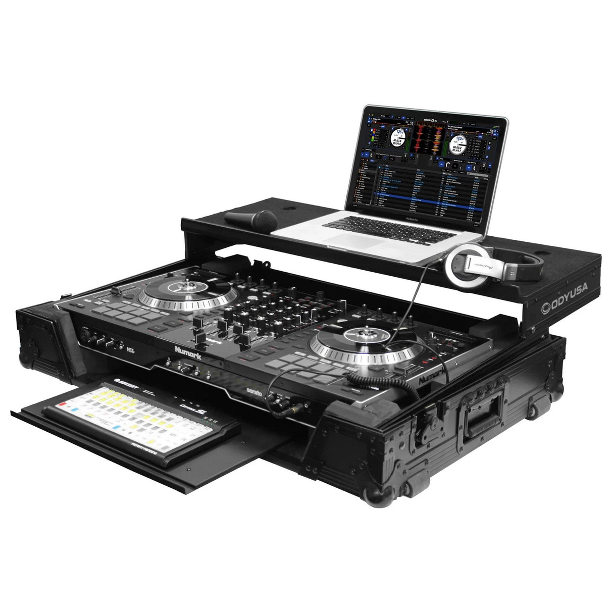 Odyssey Black Label Numark NS7ii DJ Controller Glide Style Case