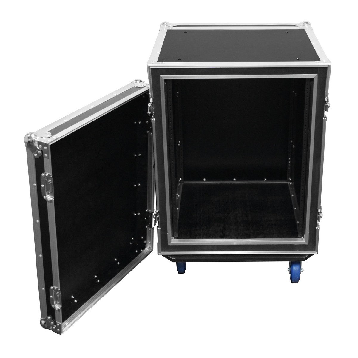 Odyssey Cases FZS14W | 14 Space 22" Rackable Depth Shock Mount Rack with Wheels