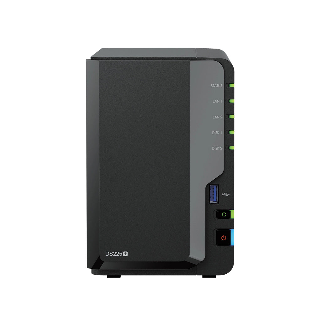 Synology - Synology DS225+ 2-Bay Diskless NAS DiskStation - DS225+