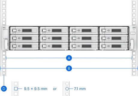 Synology - Synology RKS-02 Sliding Rail Kit for Rackmount NAS - RKS-02