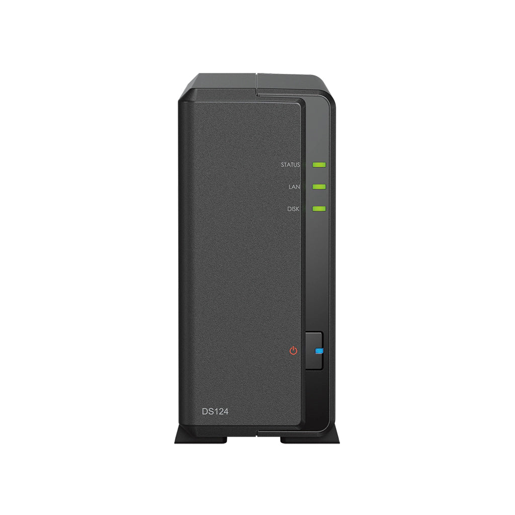 Synology - Synology DS124 1-Bay DiskStation NAS Network Attached Storage - DS124