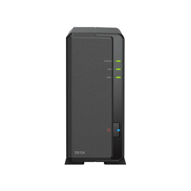 Synology - Synology DS124 1-Bay DiskStation NAS Network Attached Storage - DS124