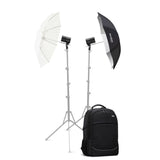 Godox AD100Pro 2-Light Pocket Flash Kit with Umbrellas and CB-20 Bag