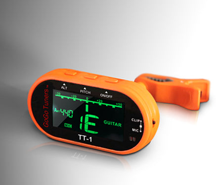 Go Go Tuners TT-1 Orange Clip-On portable Tuners